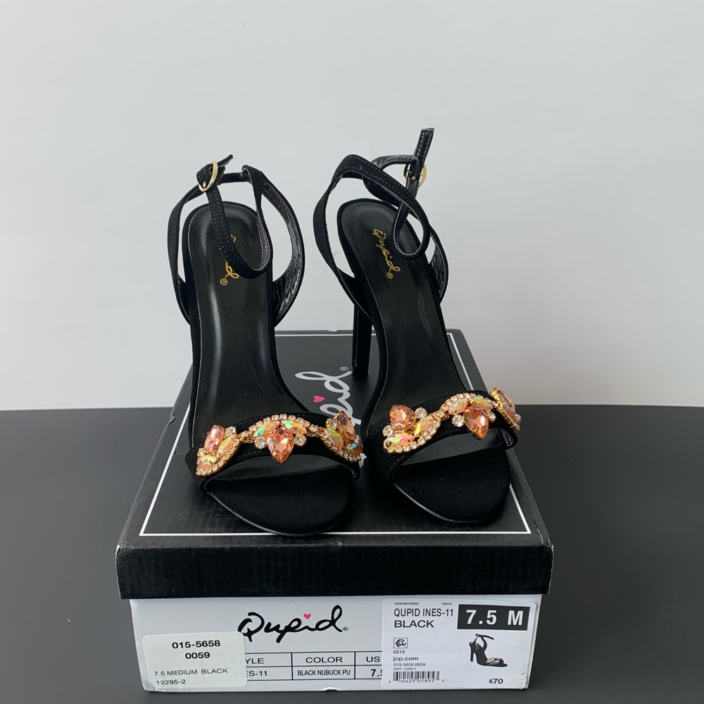 Quipid Rhinestone Embellished 4” Heels - Picture 6 of 11